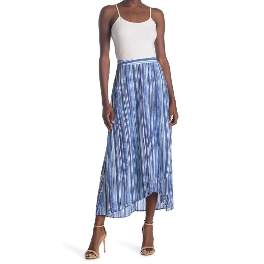 NWT Tommy Bahama Divine Lines Maxi Skirt Asymmetrical Hem Line Size 6